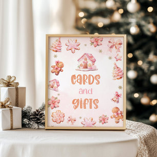 Cards and gifts Little Cookie Christmas Birthday Poster