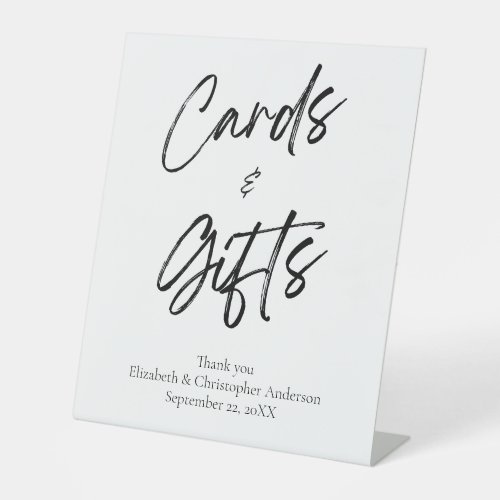 Cards and Gifts Minimalist Simple Wedding Signs