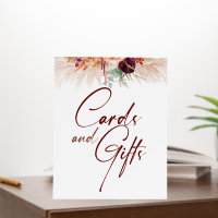 Cards and Gifts - Pampas Grass Wedding Sign
