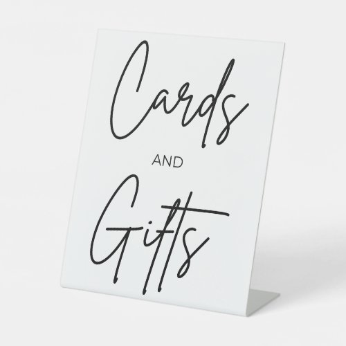 Cards and Gifts Pedestal Sign 8x10