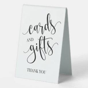 Cards and Gifts Pedestal Wedding Sign