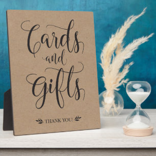 Cards and Gifts Rustic Wedding Sign Plaque