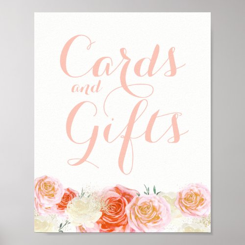 Cards and Gifts Sign 8x10