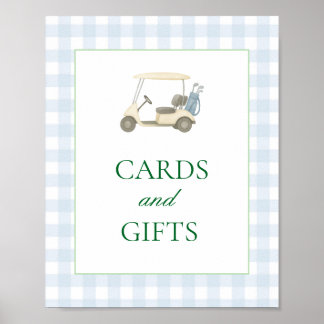 Cards and Gifts Sign Golf Theme