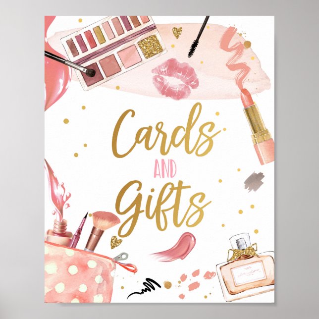 Cards and Gifts Spa Party Makeup Glamor Girl Post Poster (Front)