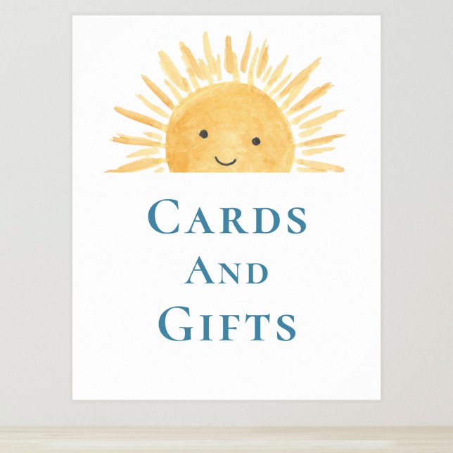 Cards And Gifts Sun-Themed Baby Shower Sign (Creator Uploaded)