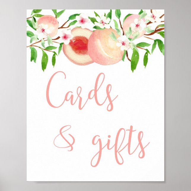 Cards and Gifts Table Shower or Birthday Sign (Front)