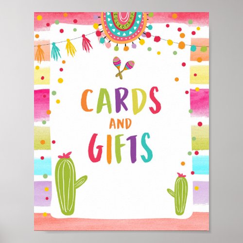Cards and Gifts Thank You Cactus Fiesta Table Sign