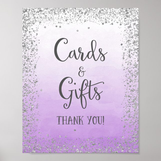 Cards and Gifts Wedding Poster Print (Front)