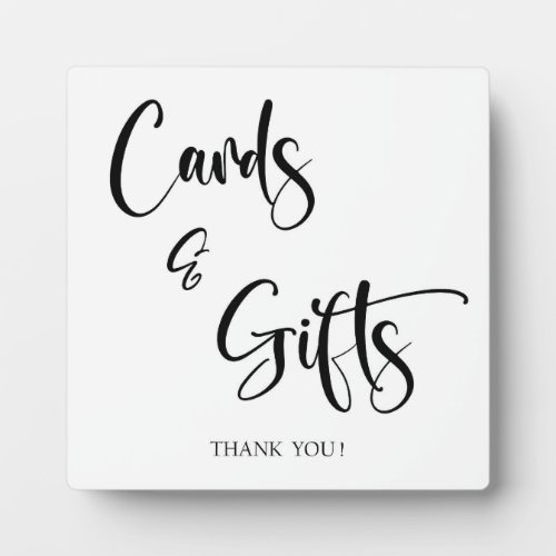 Cards and Gifts Wedding sign Tabletop  Plaque