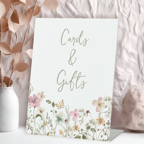 Cards and Gifts Wildflower Baby Shower Pedestal Sign