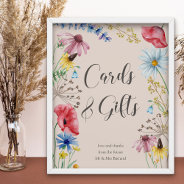 Cards And Gifts Wildflower Charm Bridal Shower Poster at Zazzle