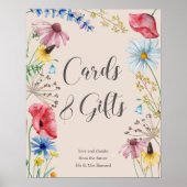 Cards and Gifts Wildflower Charm Bridal Shower Poster (Front)