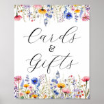 Cards And Gifts | Wildflower Floral Poster at Zazzle