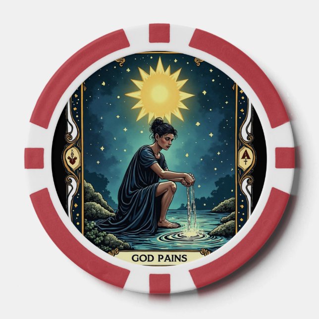 Cards By James Michael Miller  Poker Chips (Front)