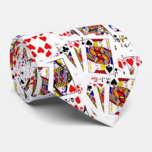 cards, cards neck tie