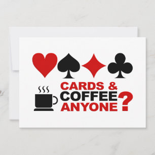 Cards & Coffee invitation