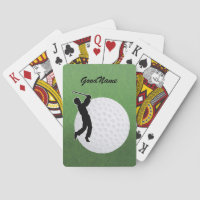 Cards for the Golfer, personalize with name