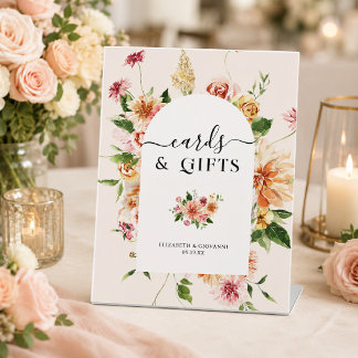 Cards & Gifts | Afterglow Garden Wedding Pedestal Sign