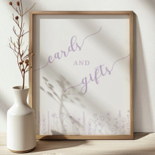 Cards & Gifts Baby Shower Sign Lavender