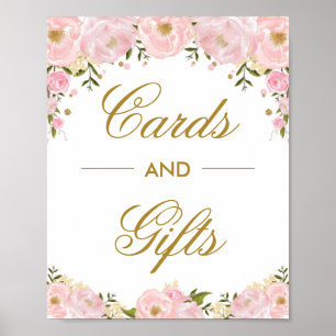 Cards & Gifts Blush Pink Floral Wedding Decoration