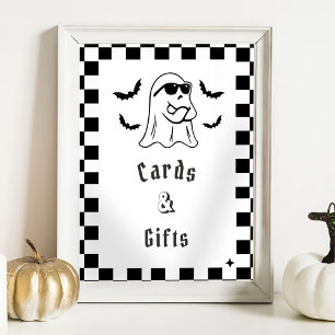 " Cards & Gifts " Boo Funny Baby Shower Game Poster