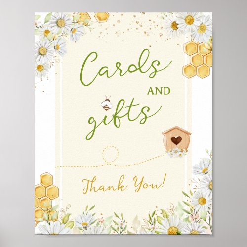 Cards Gifts Bumblebee Party Bridal Bee Baby Shower Poster