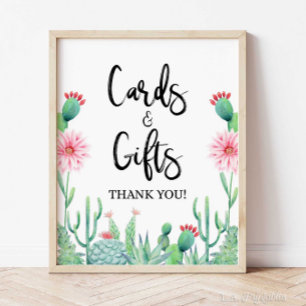 Cards & Gifts Cactus Fiesta Party Sign