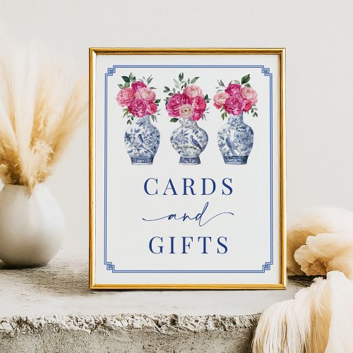 Cards  Gifts Chinoiserie Bridal Shower Sign
