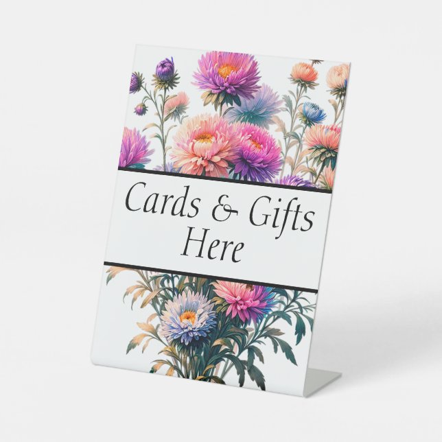 Cards & Gifts here wedding gift table sign (Front)