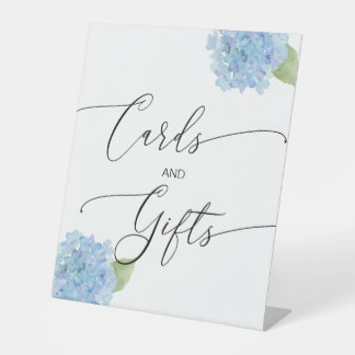 Cards & Gifts Hydrangea Pedestal Sign
