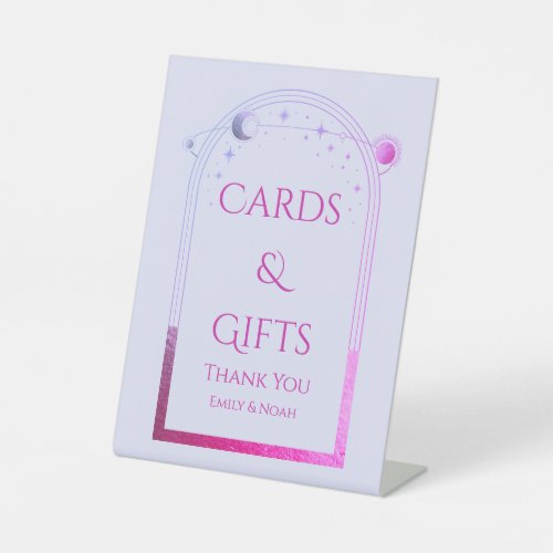 Cards  Gifts Mystical Lavender Sun Moon Wedding Pedestal Sign