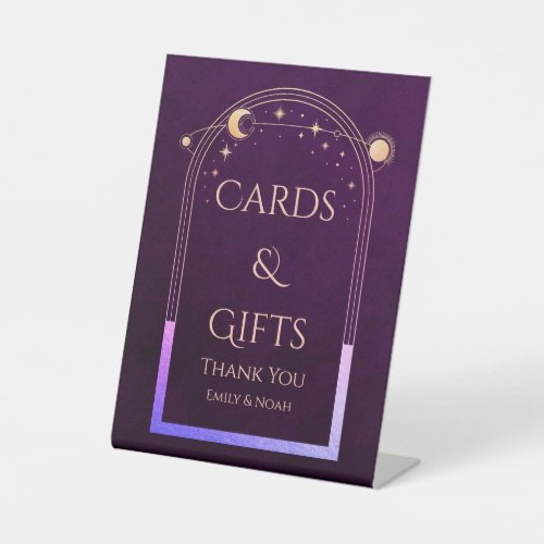 Cards  Gifts Mystical Rainbow Plum Sun Moon Stars Pedestal Sign