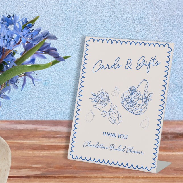 Cards & Gifts Off The Market Bridal Shower Pedestal Sign (Cards & Gifts Off The Market Bridal Shower Pedestal Sign)