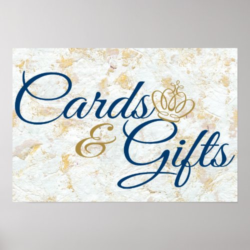 Cards  Gifts Royal Prince Event Signage Poster