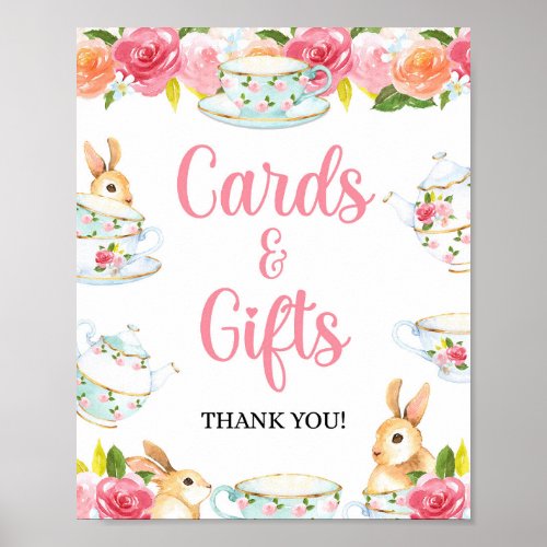 Cards  Gifts Shower Sign Tea Party 