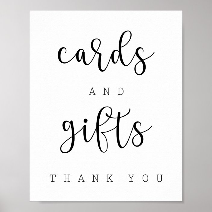 Cards & Gifts Sign | Zazzle.com