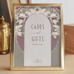 Cards & Gifts Sign Vintage Art Nouveau by Mucha<br><div class="desc">Cards & Gifts Sign in a Vintage Art Nouveau style by Mucha! This elegant sign features a beautiful Art Deco design by artist Alphonse Mucha. Our customization tool allows you to quickly edit the text to fit your needs. Choose from various font styles and colors to match your party theme....</div>