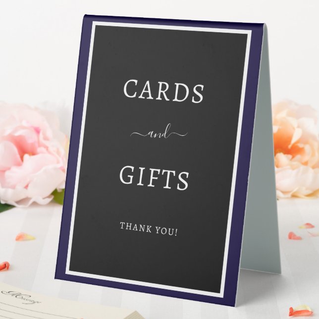 CARDS & GIFTS TABLE TENT (In SItu (Wedding))