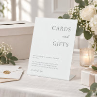 Cards Gifts Table Thank You Elegant Black White