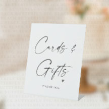 Cards & Gifts Tabletop Pedestal Signs