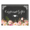 Cards & Gifts Wedding | Vintage Chalkboard Floral