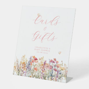 Cards & Gifts!  Wildflower  Pedestal Sign