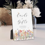 Cards & Gifts! Wildflower Plaque<br><div class="desc">Cards & Gifts! The perfect, customer specific sign for your wildflower-themed baby shower. In just a few clicks, personalize it with your own details and preferences. Choose from a variety of fonts, colors, sizes, and positions to make it uniquely yours. Just edit your product in a few minutes. You can...</div>