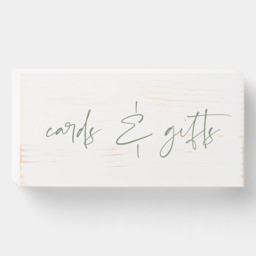 CARDS  GIFTS wooden  box sign