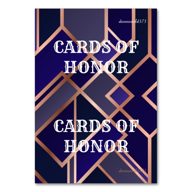 Cards Honor Game (Front)