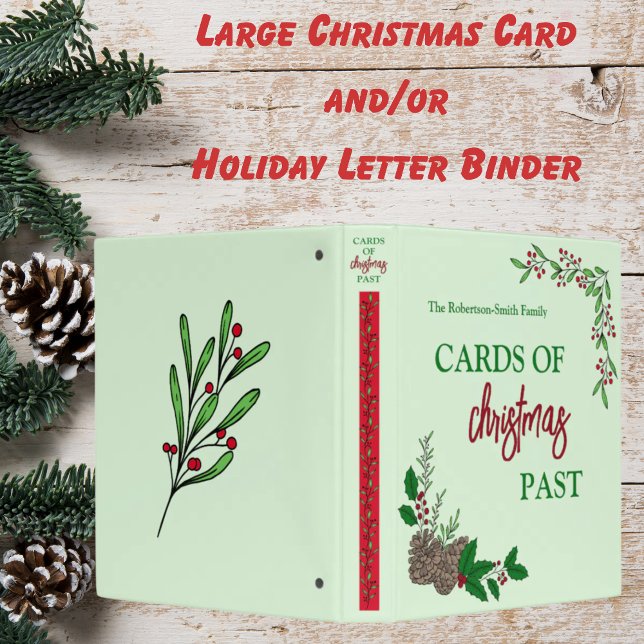 Cards of Christmas Past Personalized Large Binder (Creator Uploaded)