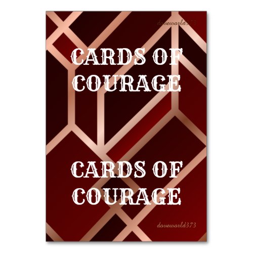 Cards of Courage for Game