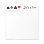 Cards Score Pad at Zazzle