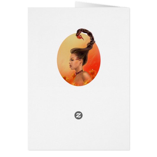 Cards Zodiac - Fantasy  Scorpio (Back)